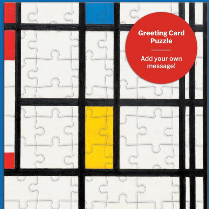 MoMA "Mondrian Greeting Card Puzzle" Card (2021)