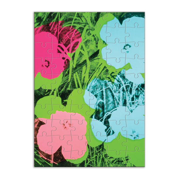 MoMA "Andy Warhol Flowers Greeting Card Puzzle" Card (2021)