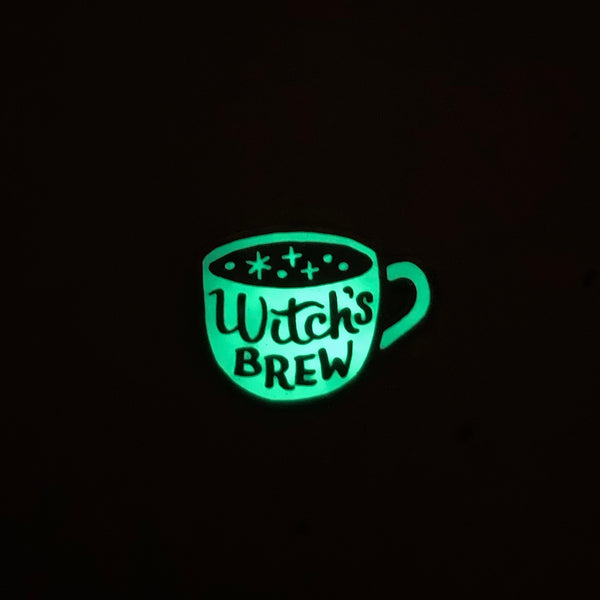 Witch's Brew Glow-In-The-Dark Enamel Pin
